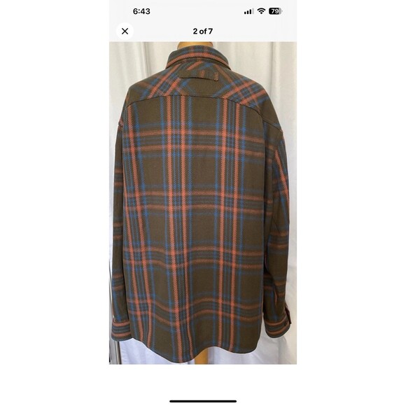 Duluth Trading Untucked Men’s 2XL Relaxed Fit Long Sleeve Flannel Shirt - Picture 2 of 7